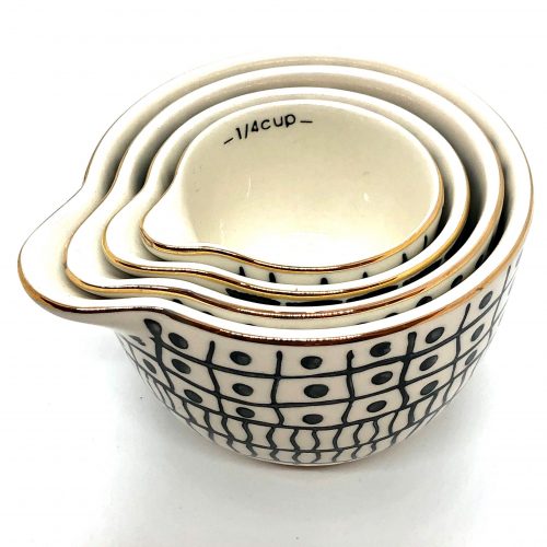Goldenrod Ceramic Measuring Cups